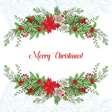 Background with Christmas decoration Stock Illustration