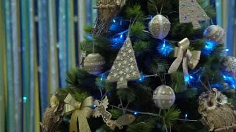 Background of Christmas decorations. Stock Footage 229024727