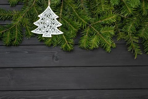 Background with Christmas decorations Stock Photos