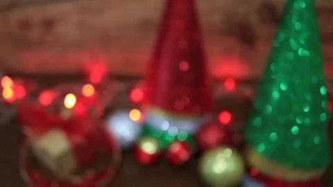Background of christmas ornaments Stock Footage 95918450
