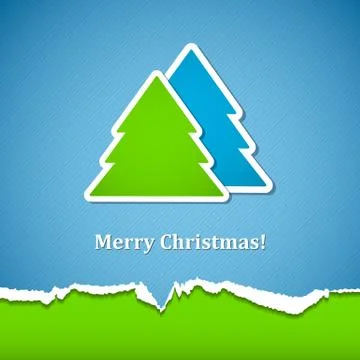 Background with Christmas tree Stock Illustration