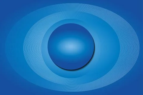 Background circle and blue lines Illustrazione stock