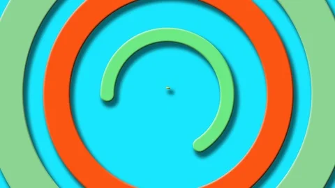 Background With Circles Animated On The Surface Stock Footage 126201404