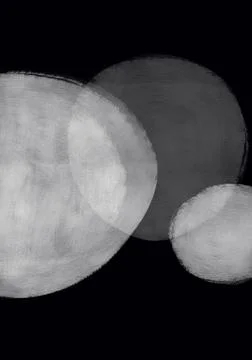 Background circles black and white, minimalism. blank template for design Stock Illustration