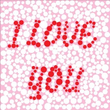 Background of the circles of different sizes with the inscriptio Stock Illustration