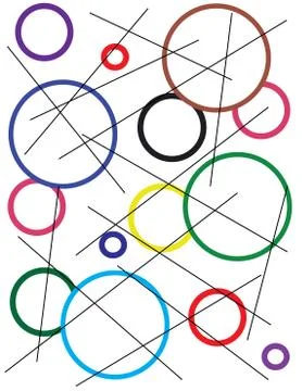 Background with circles Stock Illustration