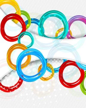 Background with circles Stock Illustration
