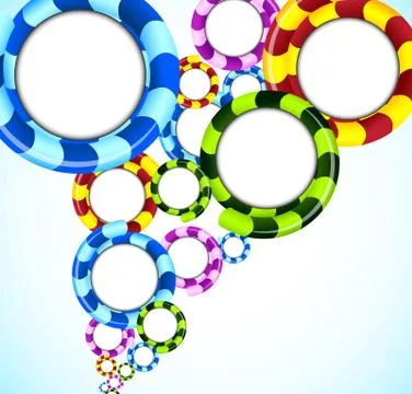 Background with circles Stock Illustration