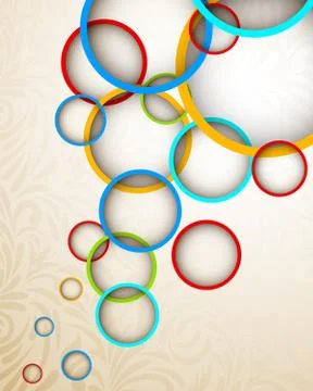 Background with circles Stock Illustration