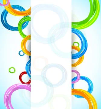 Background with circles Illustrazione stock