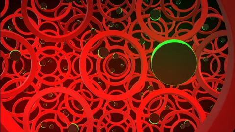 Background with circles. motion video Vídeo Stock 248170906