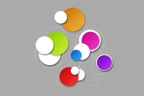 Background with circular patterns Stock Illustration