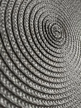 Background from circular wicker pattern texture. Grey weave texture. 스톡 사진