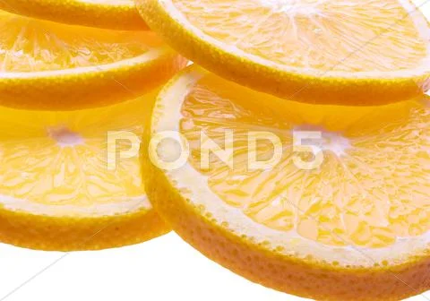 Background with citrus-fruit of orange slices. closeup. Stock Photos
