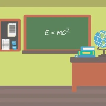 Background of classroom Illustrazione stock