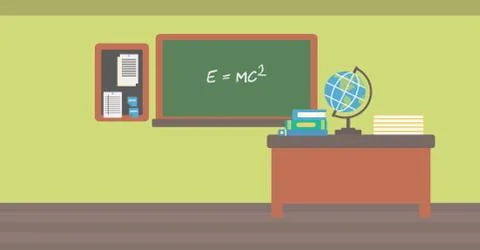 Background of classroom Stock Illustration