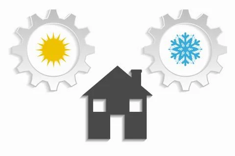 Background climate at home イラスト素材