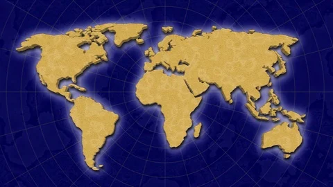 Background clip with the world map. Stock Footage 108189793