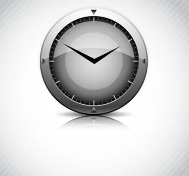 Background with clock Stock Illustration