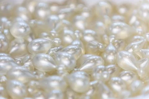 Background - close up of countless white and shiny medicine  pills Stock Photos