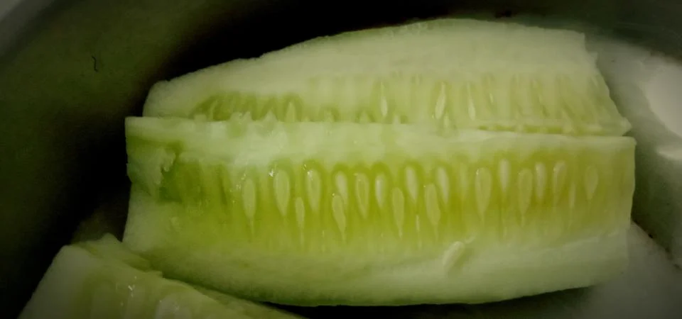 Background from close up cucumbers Stock Photos