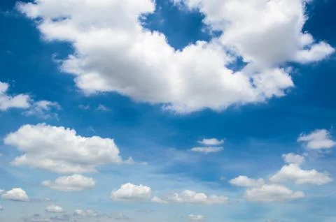 Background cloud in blue sky Stock Photos