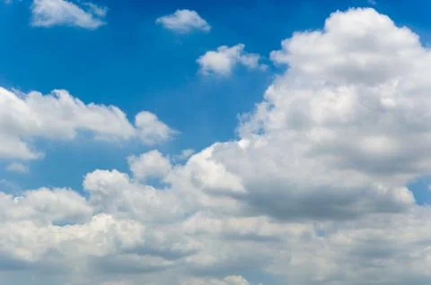 Background cloud in blue sky Stock Photos
