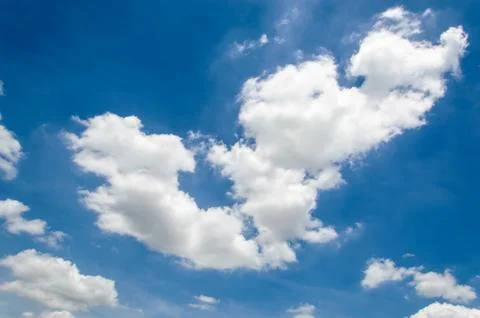 Background cloud in blue sky Stock Photos