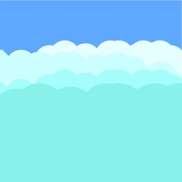 Background cloud cover, Night sky, Stars blue background. Vector illustration イラスト素材