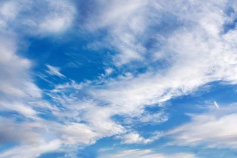 Background of clouds and blue sky Foto stock
