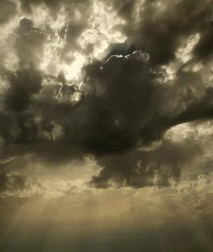 Background clouds and sun rays 写真素材