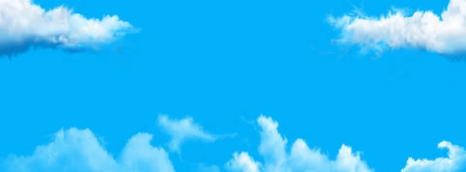 Background with clouds on blue sky Fotos Stock