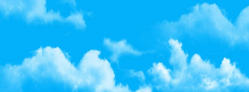 Background with clouds on blue sky 写真素材