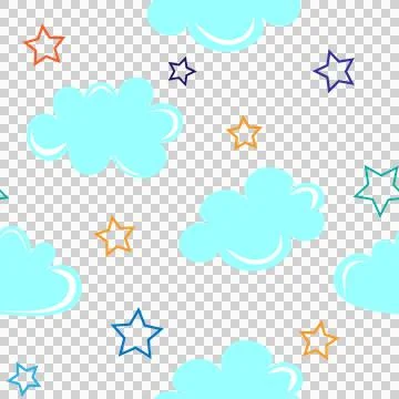 Background with clouds Stock Illustration