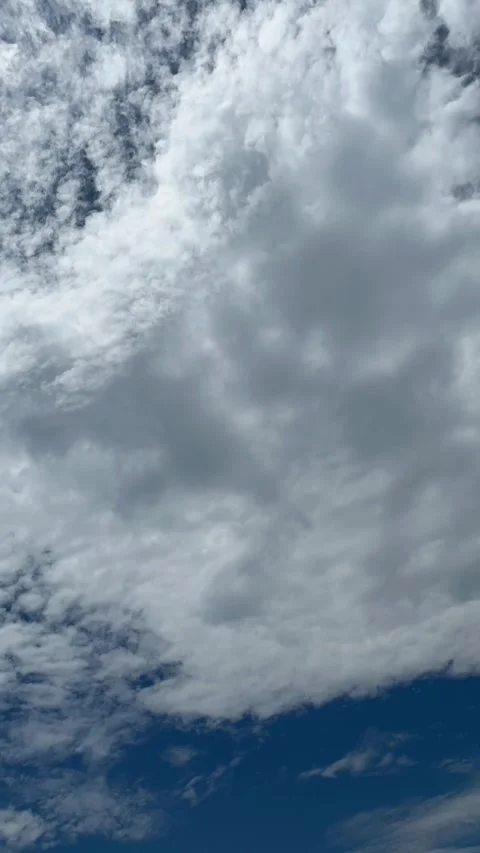 Background of clouds running in the blue sky. Stock Footage 301273379