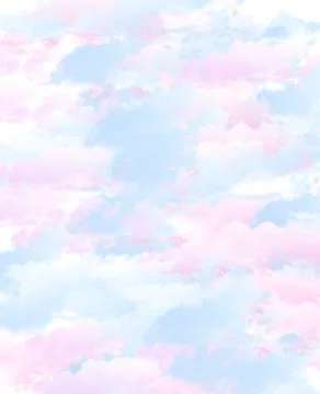 Background of clouds, sky, delicate blue, pink color Stock Illustration
