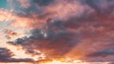 Background of Clouds time lapse at sunrise Stock Footage 292791751