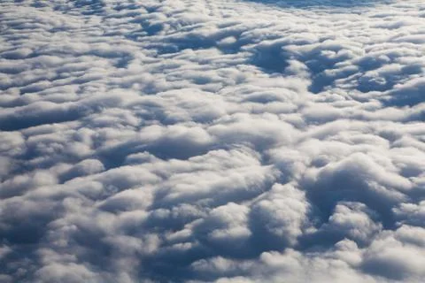 Background of clouds - view from the plane Stock Photos