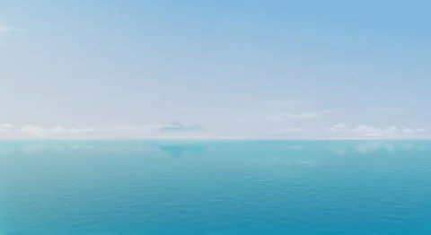 Background cloudy landscape over the sea Stock Illustration