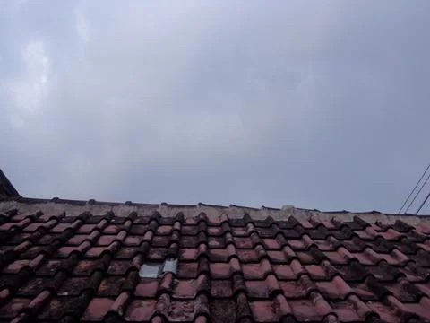 The background of the cloudy sky in the afternoon Foto stock