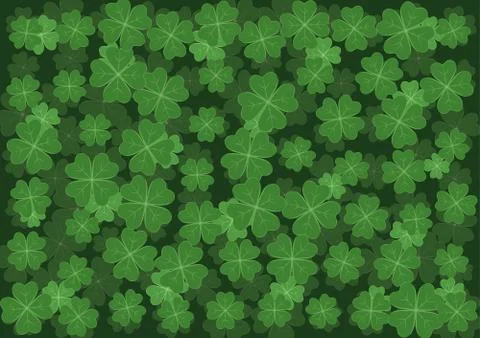 Background with clover Stock-Illustration