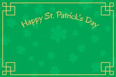 Background with clover leaves. Stock Illustration