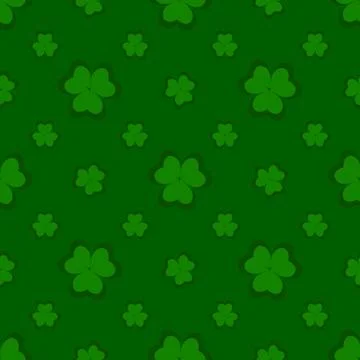 Background of clover on a white background for the holiday of St. Patrick s Day Illustrazione stock