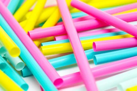 Background of cocktail tubes Foto stock