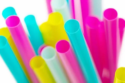 Background of cocktail tubes Stock Photos