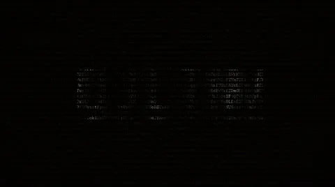 Background code style with text hacked Stock Footage 55534071