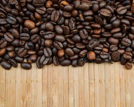 Background of coffee beans Stock Photos