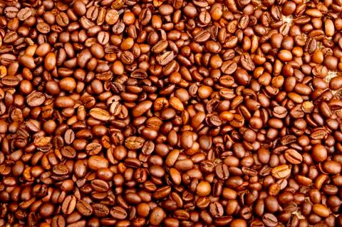 Background of coffee beans Stock Photos