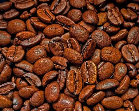 Background of coffee beans 스톡 사진