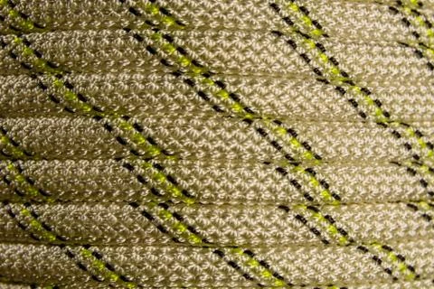 Background of the coiled climbing rope Stock Photos